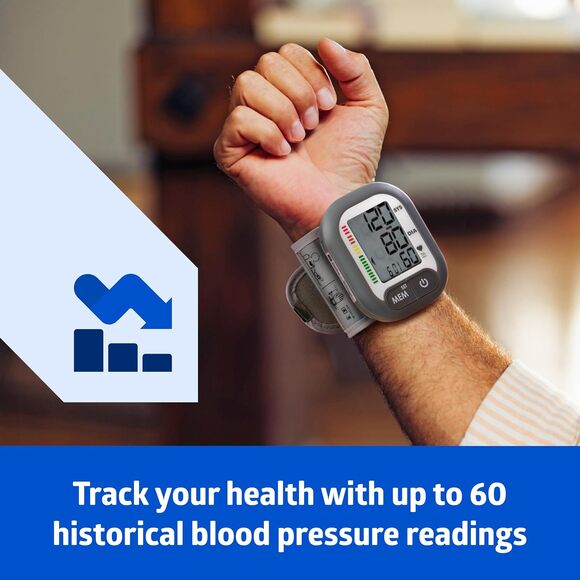 Medline Wrist Blood Pressure Monitor Digital LCD Display Automatic with Memory - Picture 3 of 9